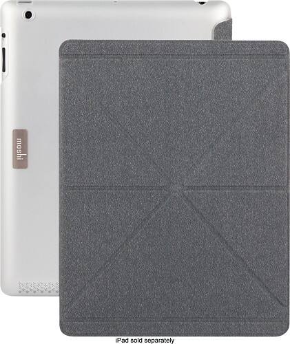 Front Standard. Moshi - iGlaze + VersaCover Case for Apple® iPad® 2 and iPad (3rd Generation) - Translucent.