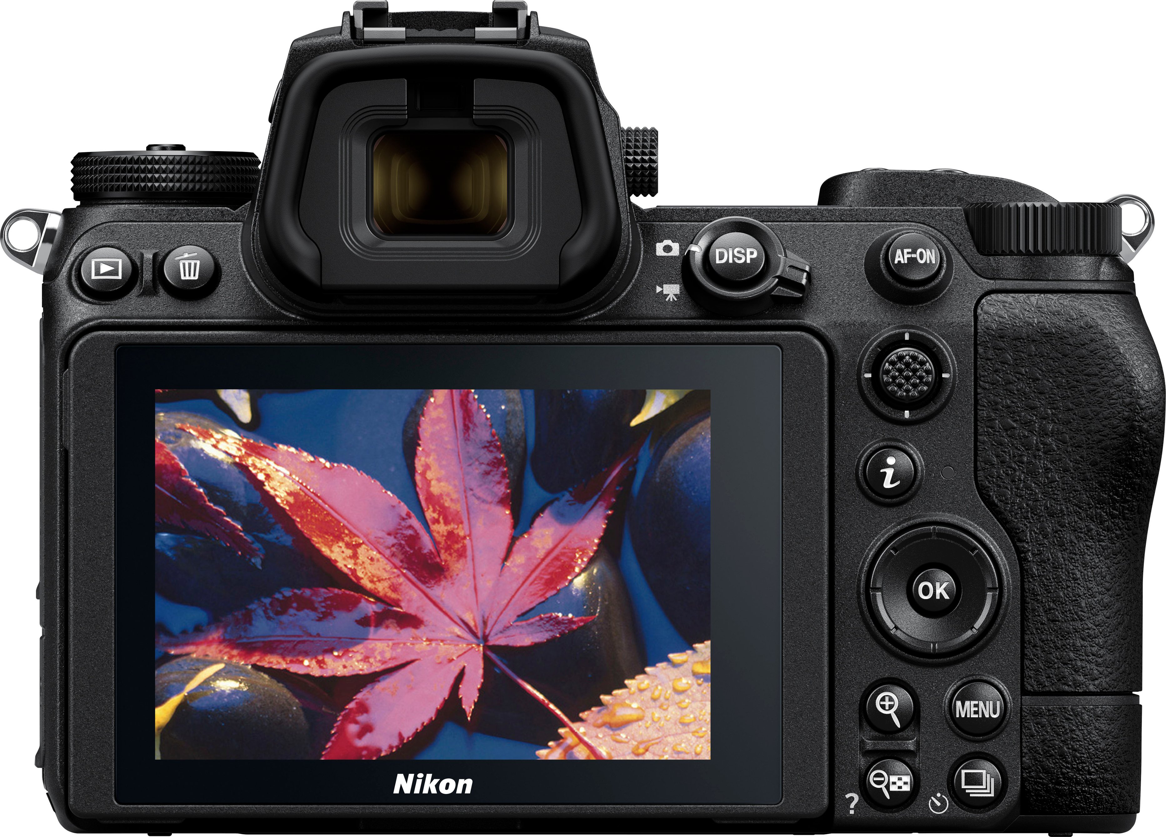 Back View: Nikon - Z 7 II 4k Video Mirrorless Camera (Body only) - Black