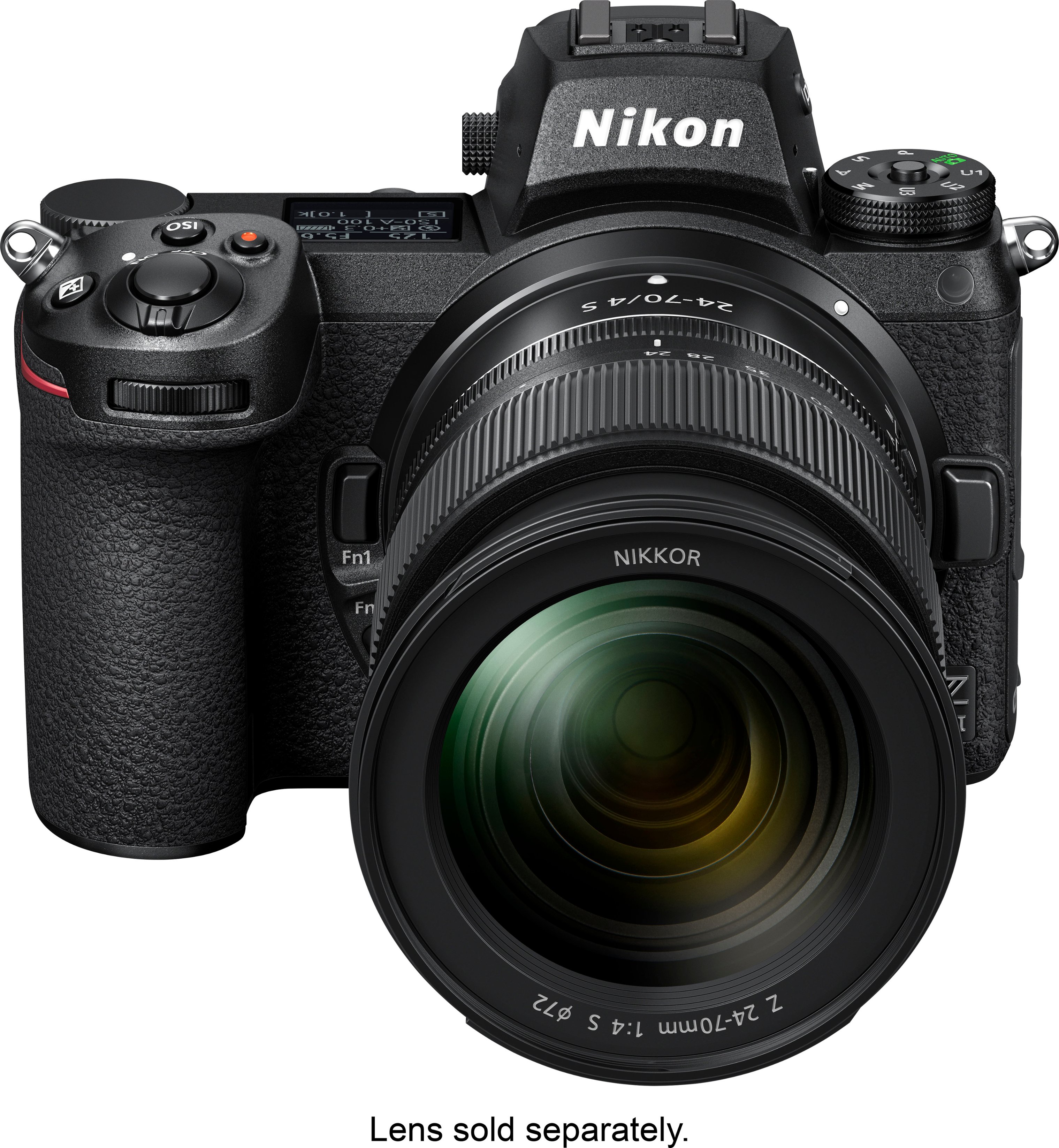Angle View: Nikon - Z 7 II 4k Video Mirrorless Camera (Body only) - Black