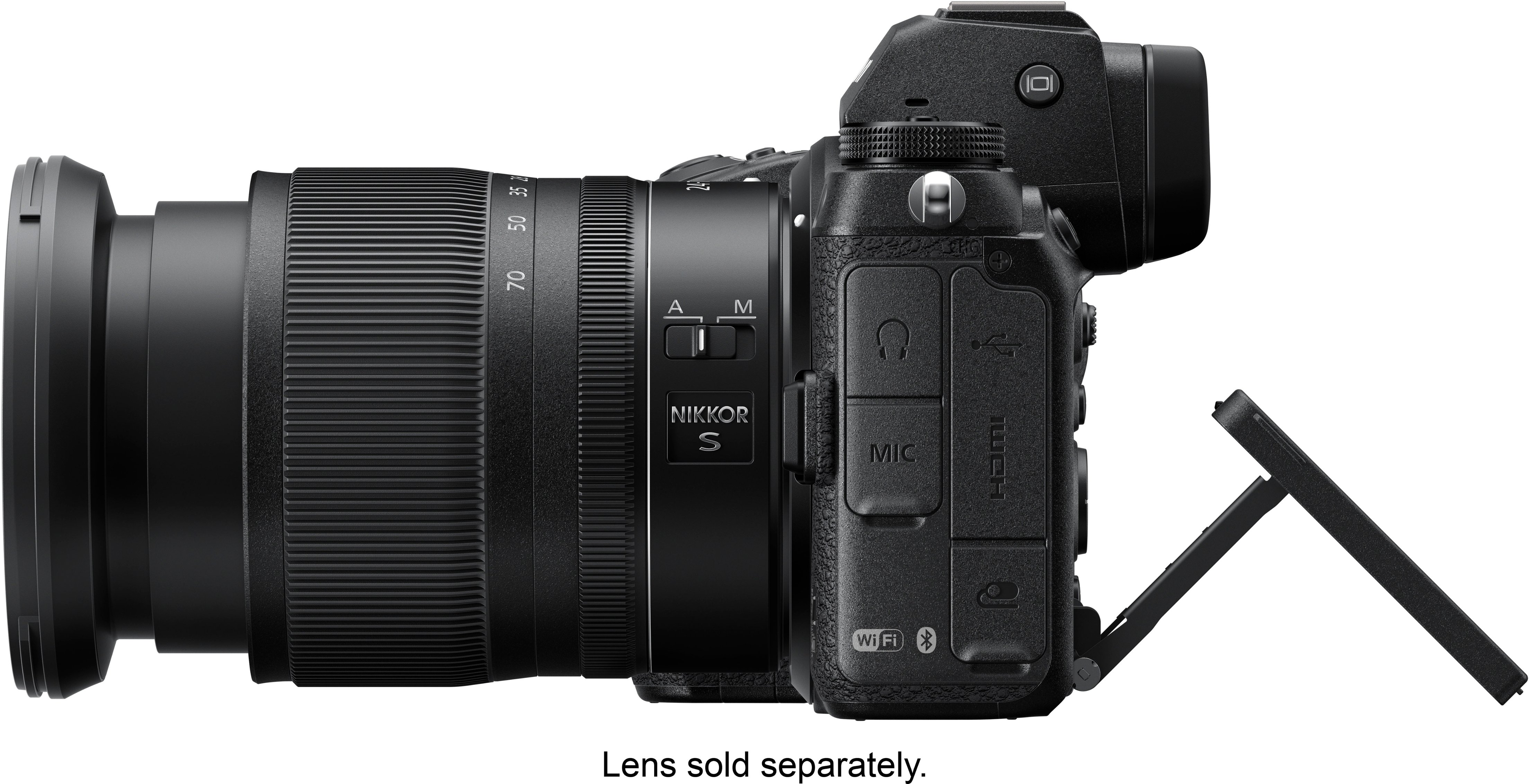 Left View: Nikon - Z 7 II 4k Video Mirrorless Camera (Body only) - Black