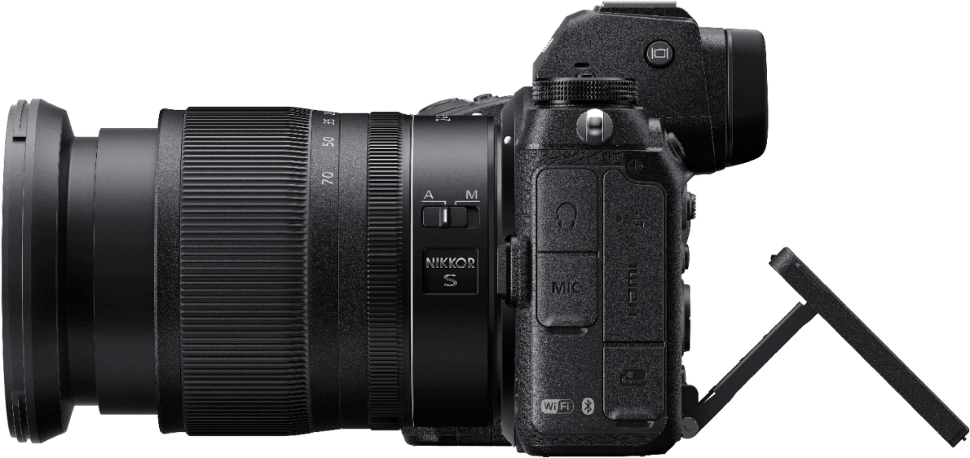 Left. Nikon - Z 7 II 4k Video Mirrorless Camera with NIKKOR Z 24-70mm f/4 Lens - Black.