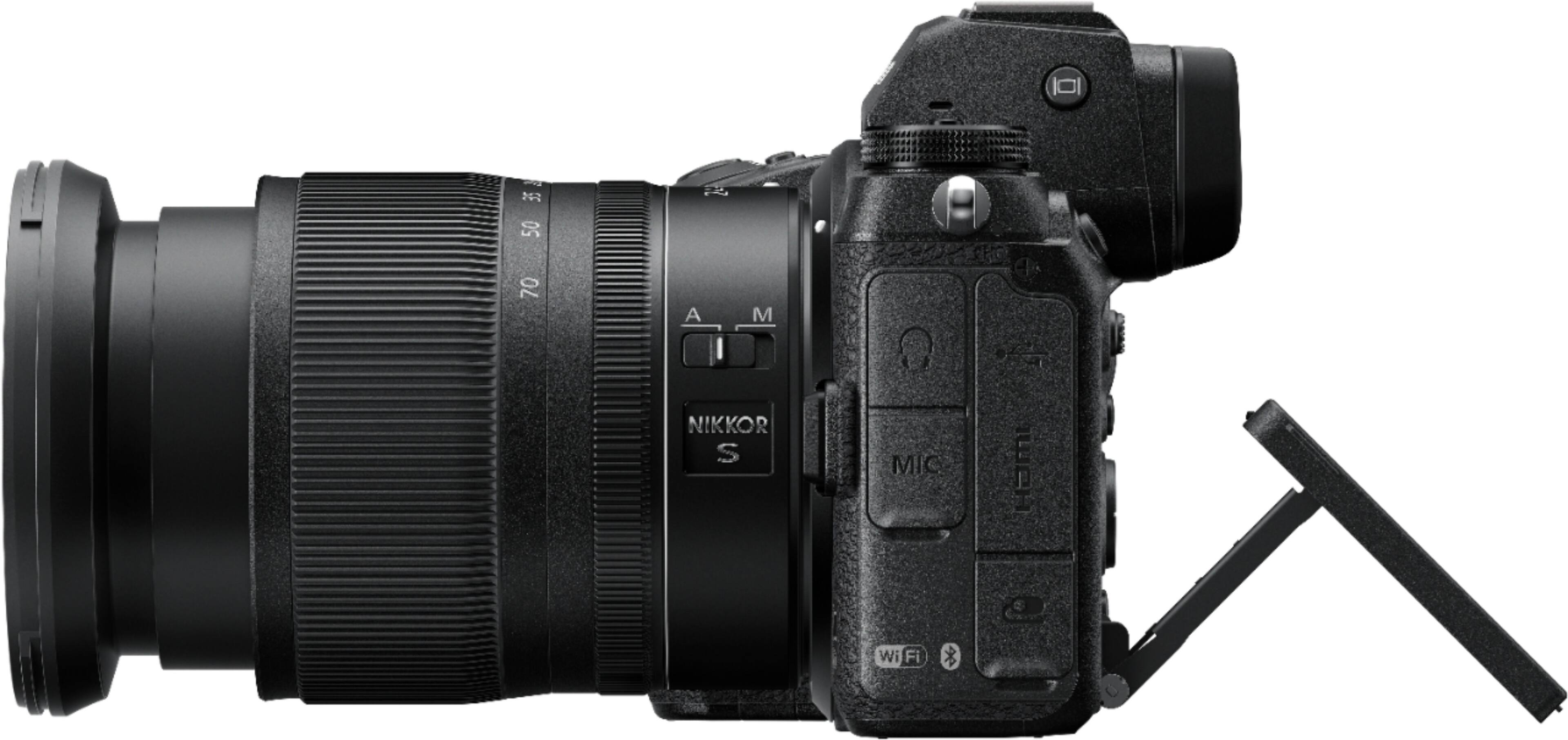 Left. Nikon - Z 6 II 4k Video Mirrorless Camera with NIKKOR Z 24-70mm f/4 Lens - Black.