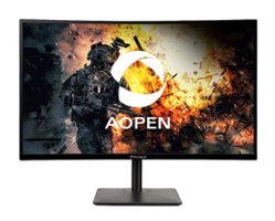 Acer - AOPEN 27HC5R Zbmiipx 27” Curved Full HD VA Gaming Monitor, 240Hz, Adaptive-Sync (Display Port & 2 x HDMI 1.4 Ports) - Black - Front_Zoom