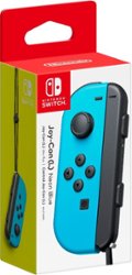 Nintendo - Joy-Con (L) - Neon Blue - Front_Zoom
