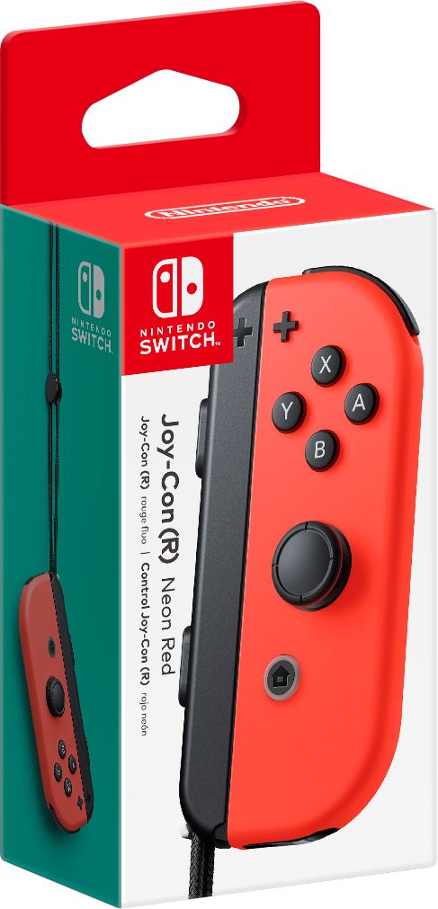 動作確認済】Nintendo Switch JOY-CON (R) ネオンレッド