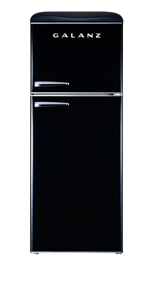 Galanz - Retro 10 Cu. Ft Top Freezer Refrigerator - Black