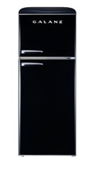 Galanz - Retro 10 Cu. Ft Top Freezer Refrigerator - Black - Alt_View_Zoom_1