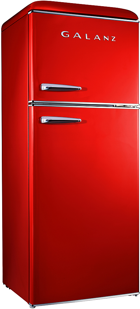 Customer Reviews: Galanz Retro 10 Cu. Ft Top Freezer Refrigerator Red ...