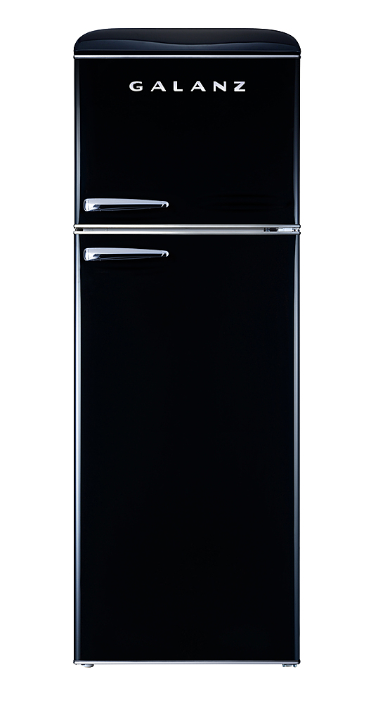 Galanz - Retro 12 Cu. Ft Top Freezer Refrigerator - Black