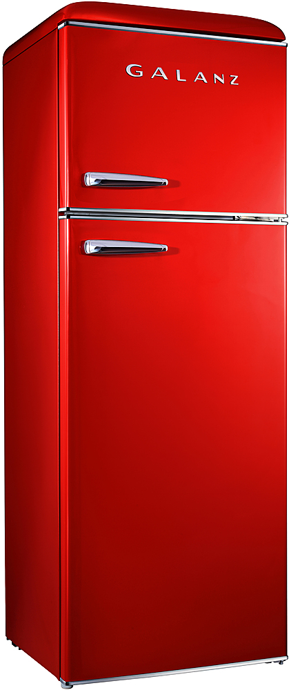 Customer Reviews: Galanz Retro 12 Cu. Ft Top Freezer Refrigerator Red ...
