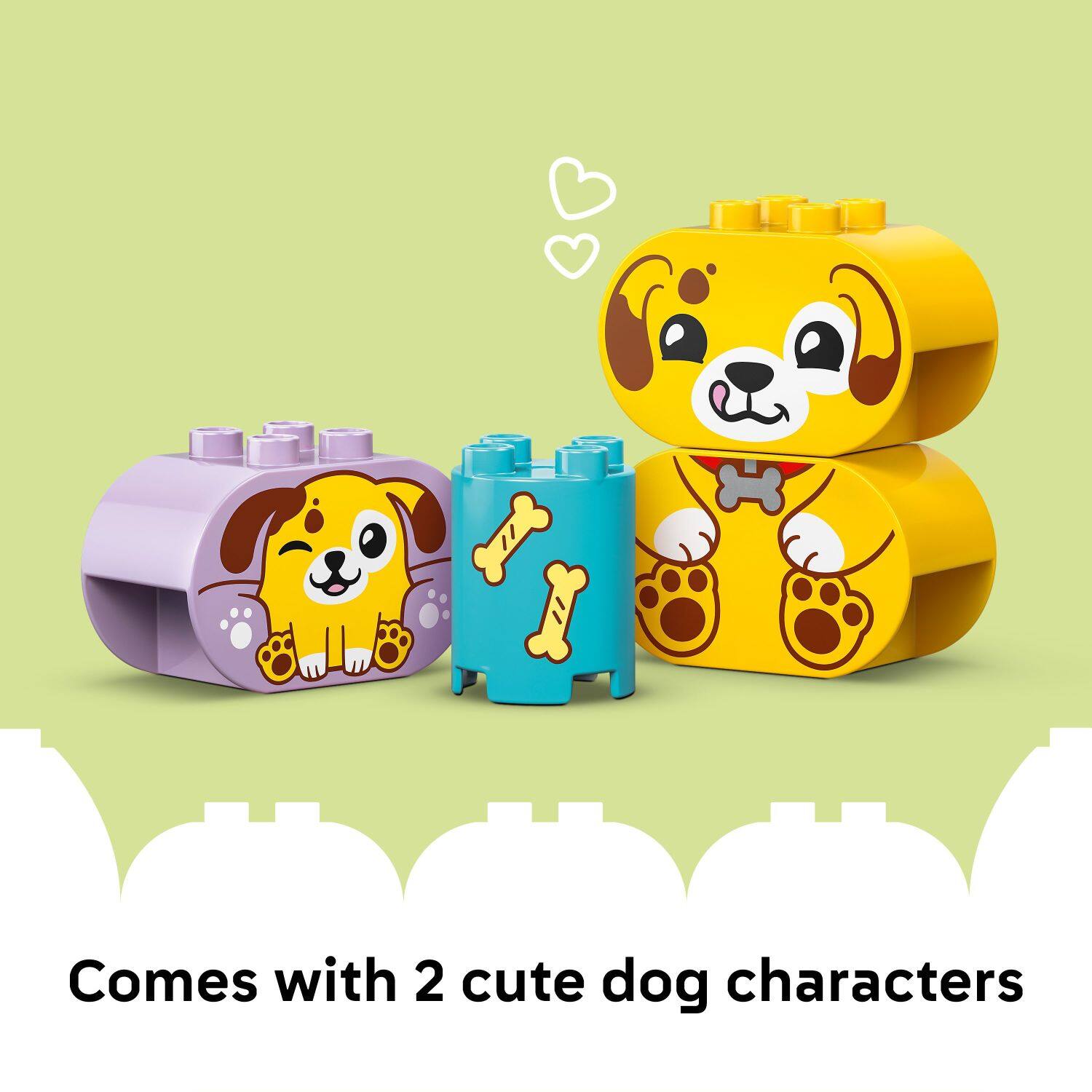 Comes with 2 cute dog characters.