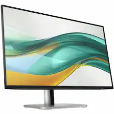 Front. HP - 23.8" IPS LED FHD 100Hz Monitor (USB, HDMI) - Black, Silver.