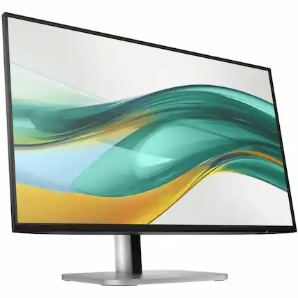 Front. HP - 23.8" IPS LED FHD 100Hz Monitor (USB, HDMI) - Black, Silver.