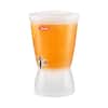 Front. VEVOR - Beverage Dispenser, 2.64 Gallon Drink Dispenser for Parties, Plastic Juice Dispensers with Spigot Ice Chamber - Semi-Transparent.