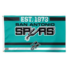 WinCraft - San Antonio Spurs 3' x 5' Single-Sided Franchise Establishment Deluxe Flag - Multicolor