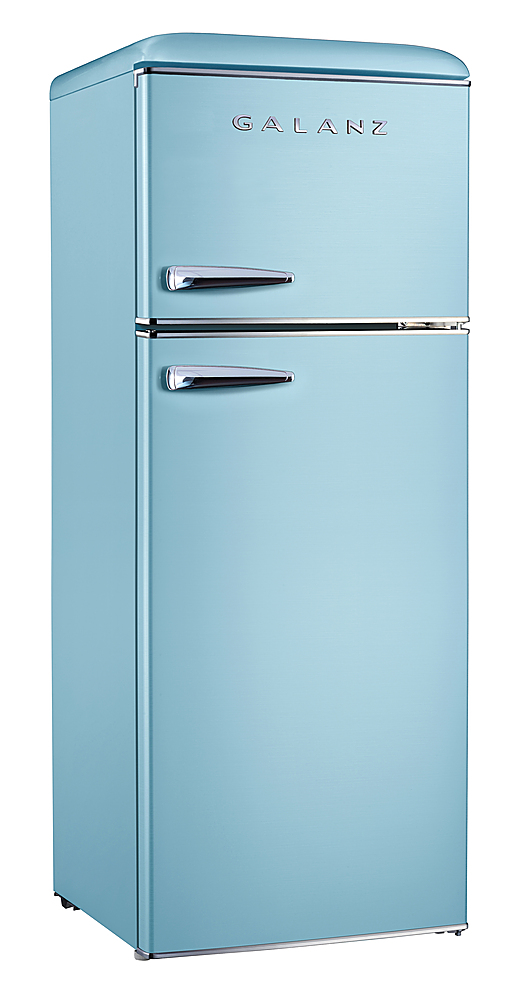 Customer Reviews: Galanz Retro 7.6 Cu. Ft Top Freezer Refrigerator Blue ...