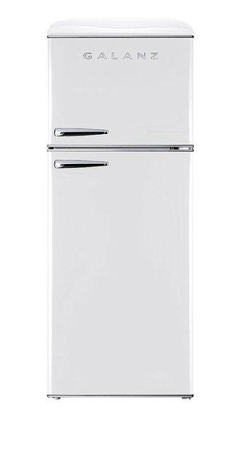 Galanz Retro 10 Cu. Ft Top Freezer Refrigerator White GLR10TWEEFR ...