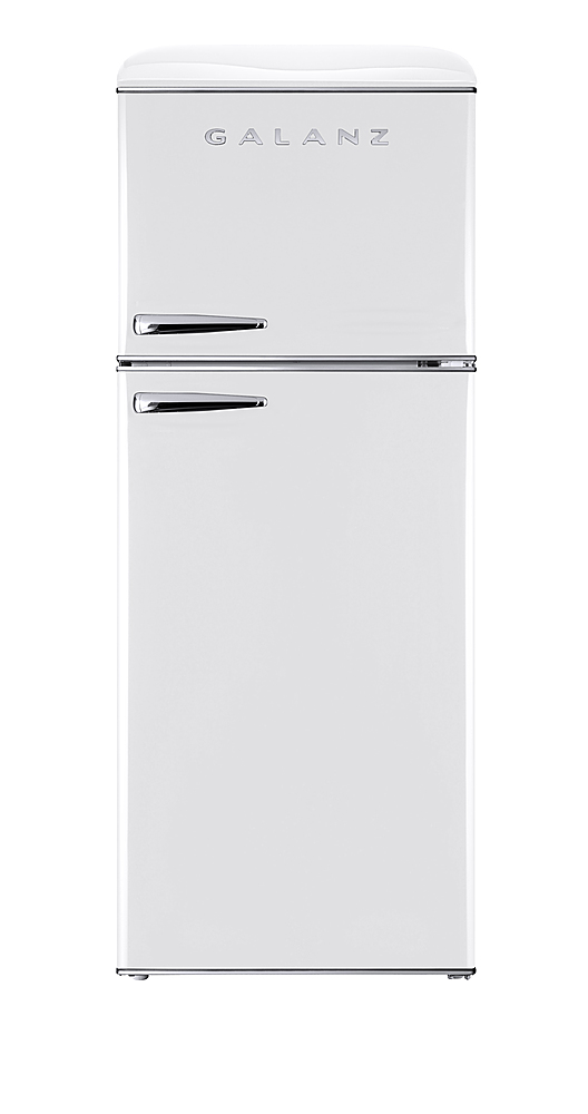 Galanz GLR12TRDEFR Refrigerator, Dual Door Fridge, Adjustable