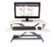 Alt View Zoom 12. Victor - Compact Height Adjustable Standing Desk with Keyboard Tray - White.