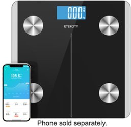 Etekcity - Smart Fitness Scale with Resistance Bands - Black - Angle_Zoom