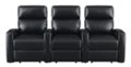 Alt View Zoom 17. RowOne - Galaxy II 2-Arm Leatheraire Home Entertainment and Theater Seating - Black.