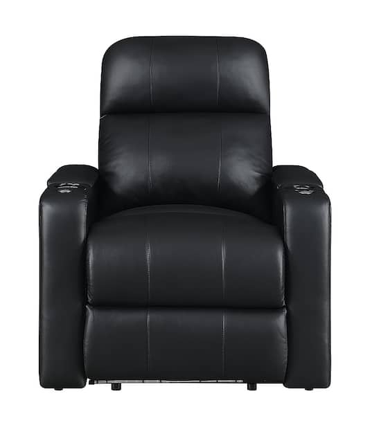 RowOne Prestige Straight 2 Arm Leather Power Recline Home