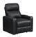 Angle. RowOne - Prestige Straight 2-Arm Leather Power Recline Home Theater Seating - Black.