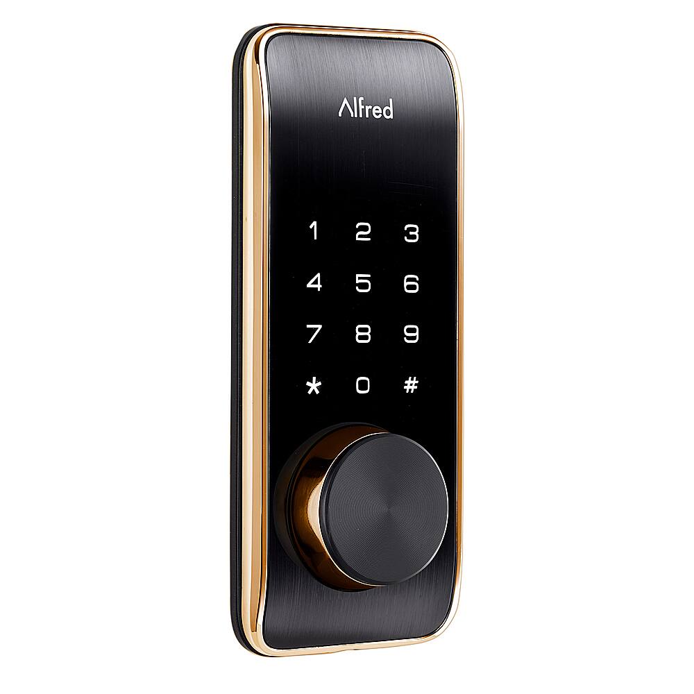 Angle. Alfred - Alfred DB2-B Smart Deadbolt Lock - Gold - Gold.