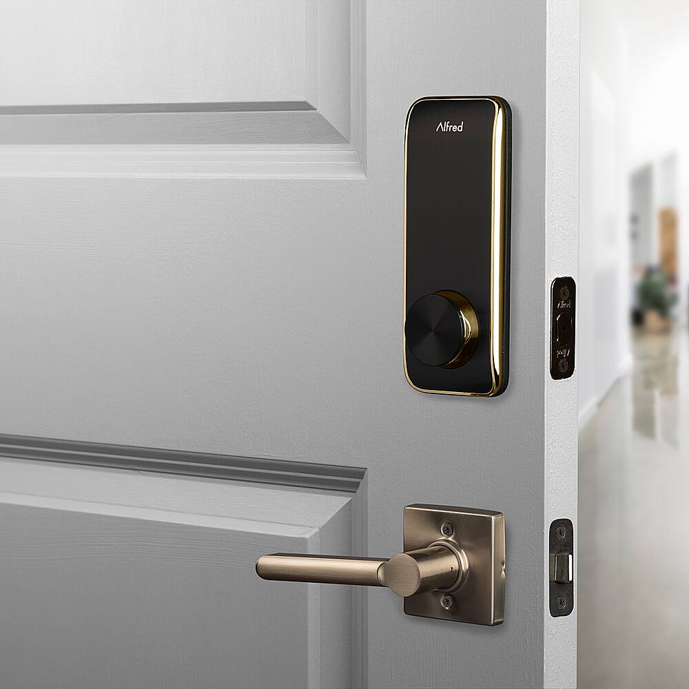 Alt View 12. Alfred - Alfred DB2-B Smart Deadbolt Lock - Gold - Gold.