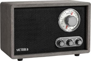 Victrola - Linden Wood Bluetooth Radio - Grey - Angle_Zoom