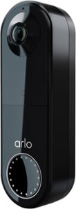 Arlo - Essential Wi-Fi Smart Video Doorbell - Battery Operated or Wired with Google Assistant and Amazon Alexa - Black