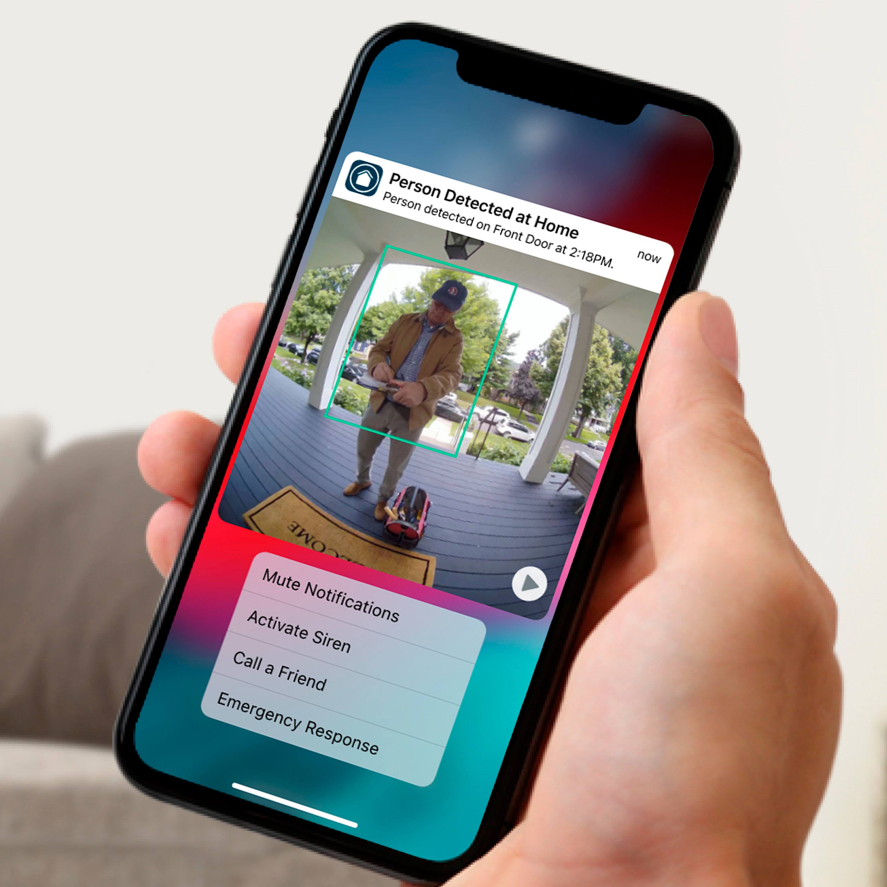 Alt View 13. Arlo - Essential Wi-Fi Smart Video Doorbell - Wired or Battery Operated - Black.