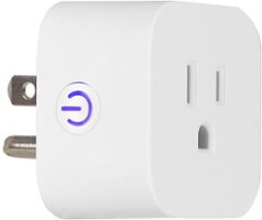 Enbrighten Wi-Fi Smart Micro Indoor Plug-in White - White - Front_Zoom