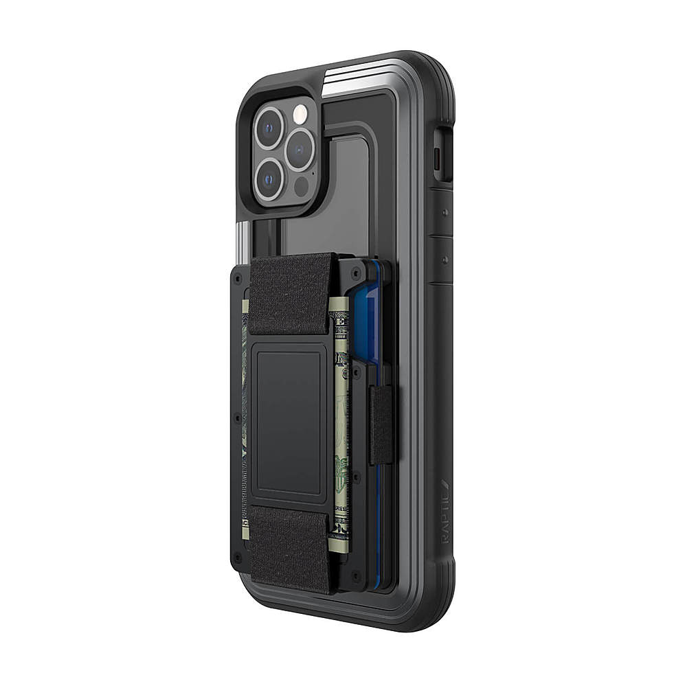 Raptic - Shield Wallet for iPhone 12/12 Pro - Black