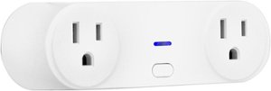 Enbrighten - Wi-Fi Smart Indoor 2-Outlet Plug-in - White - Front_Zoom