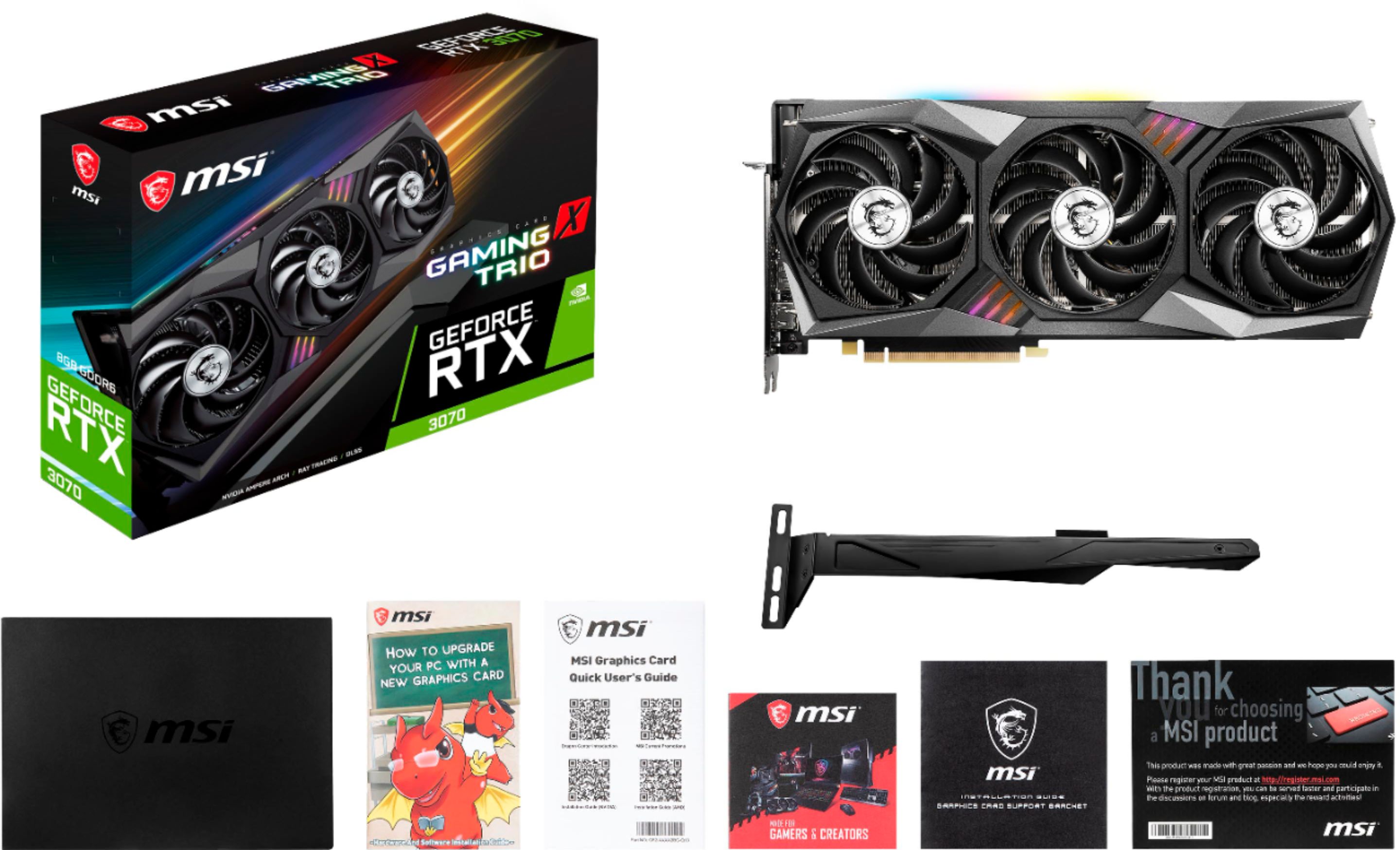 Best Buy: MSI NVIDIA GeForce RTX 3070 GAMING X TRIO 8GB GDDR6 PCI 