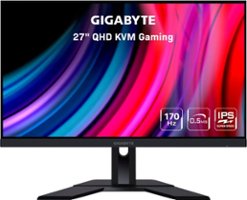 GIGABYTE - M27Q 27" LED QHD FreeSync Premium IPS Gaming Monitor with HDR (HDMI, DisplayPort, USB) - Black - Front_Zoom