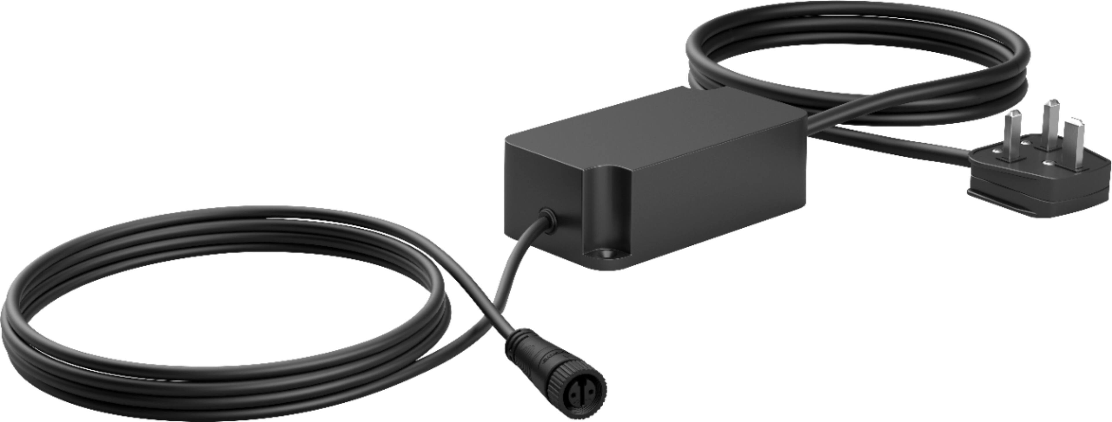 Left. Philips - Hue Outdoor 40W Power Supply - Black.
