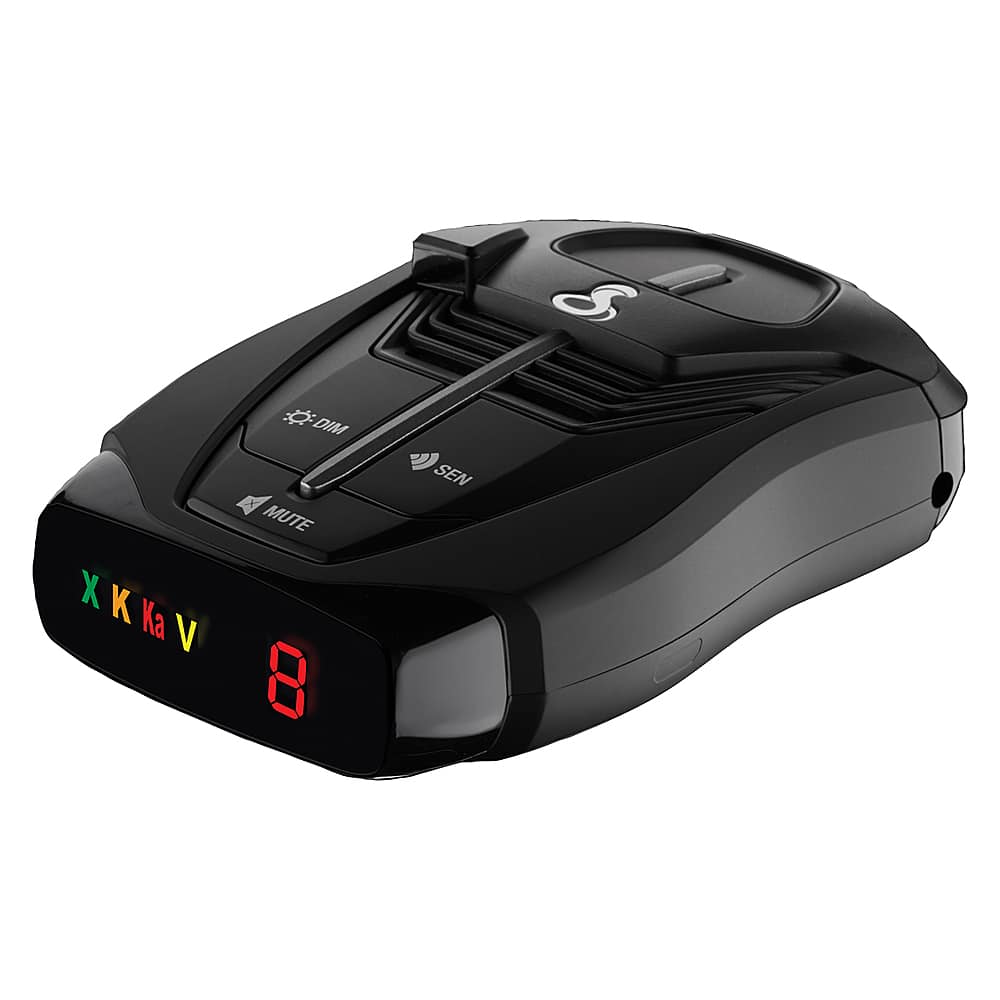 Left. Cobra - RAD 380 Radar and Laser Detector - Black.