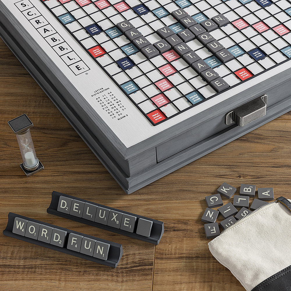 Scrabble Deluxe Premier Wood Edition Game