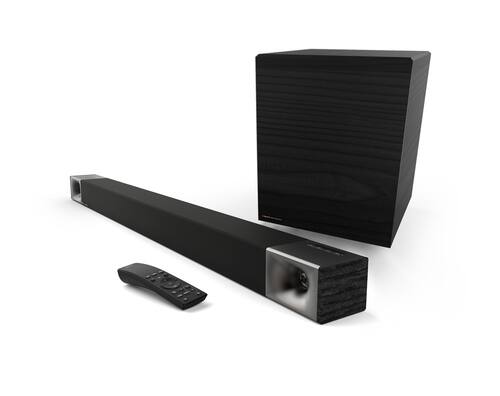 Klipsch Cinema 600 3.1 Sound Bar System with Wireless Pre-Paired 10" Subwoofer - Black