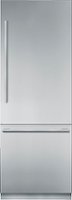Thermador - Freedom Collection 16 Cu. Ft. Bottom Freezer Built-In Smart Refrigerator with Masterpiece Series Handles - Silver - Front_Zoom