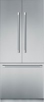 Thermador - Freedom Collection 19.4 Cu. Ft. French Door Built-In Smart Refrigerator with  Professional Series Handles - Silver - Front_Zoom