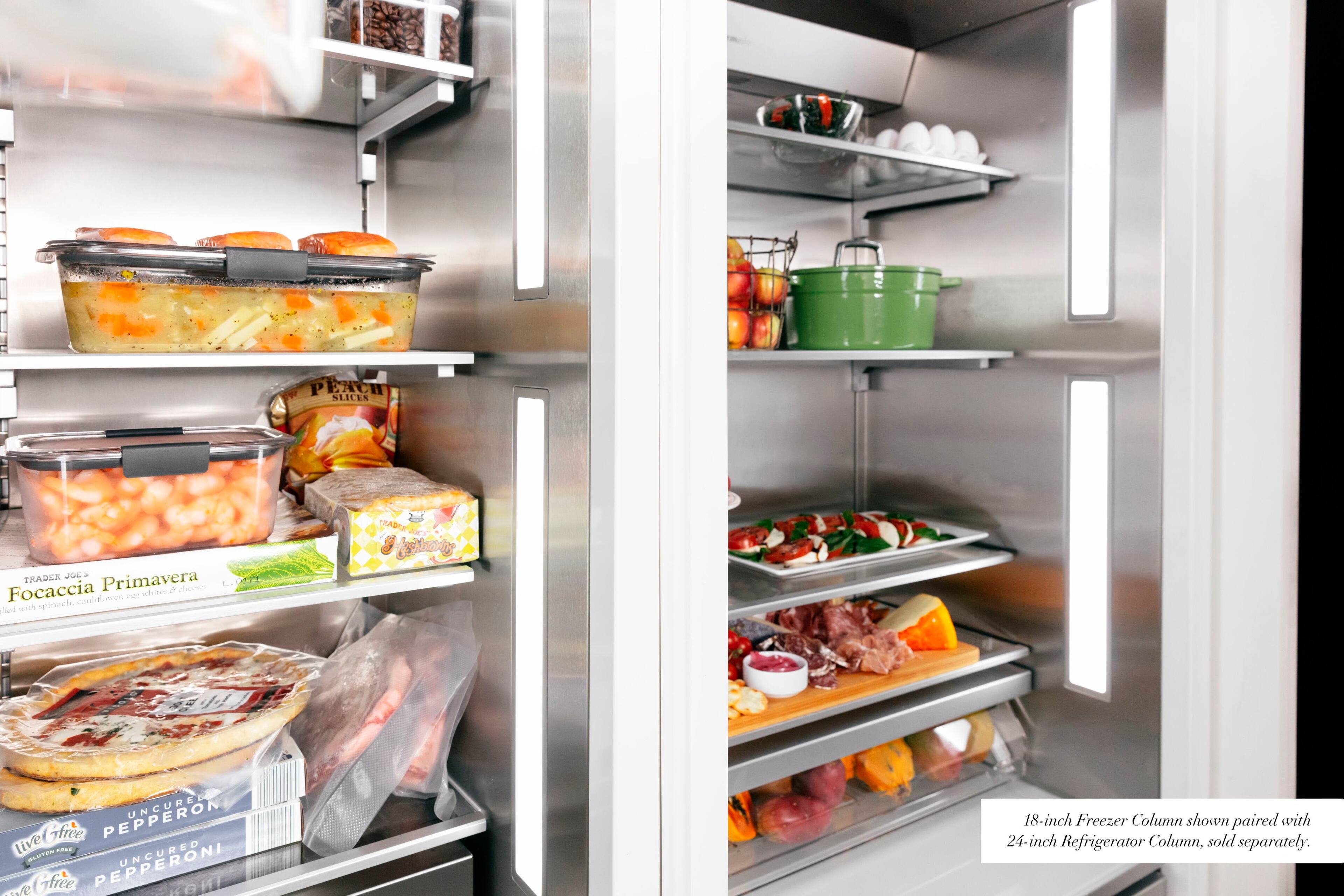 Alt View 14. Thermador - Freedom Collection 11.2 Cu. Ft. Frost-Free Smart Upright Freezer with External Ice and Water Dispenser, Left Hinge - Custom Panel Ready.