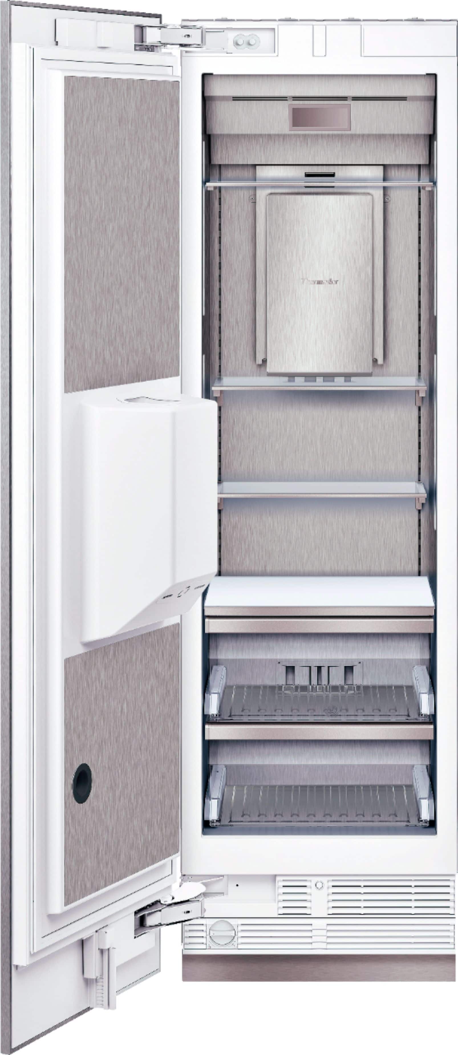 Alt View 5. Thermador - Freedom Collection 11.2 Cu. Ft. Frost-Free Smart Upright Freezer with External Ice and Water Dispenser, Left Hinge - Custom Panel Ready.