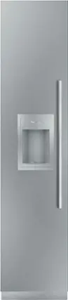 Front. Thermador - Freedom Collection 7.8 Cu. Ft. Frost-Free Smart Upright Freezer with External Ice and Water Dispenser - Custom Panel Ready.