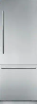 Front. Thermador - Freedom Collection 16 Cu. Ft. Bottom Freezer Built-in Smart Refrigerator - Custom Panel Ready.