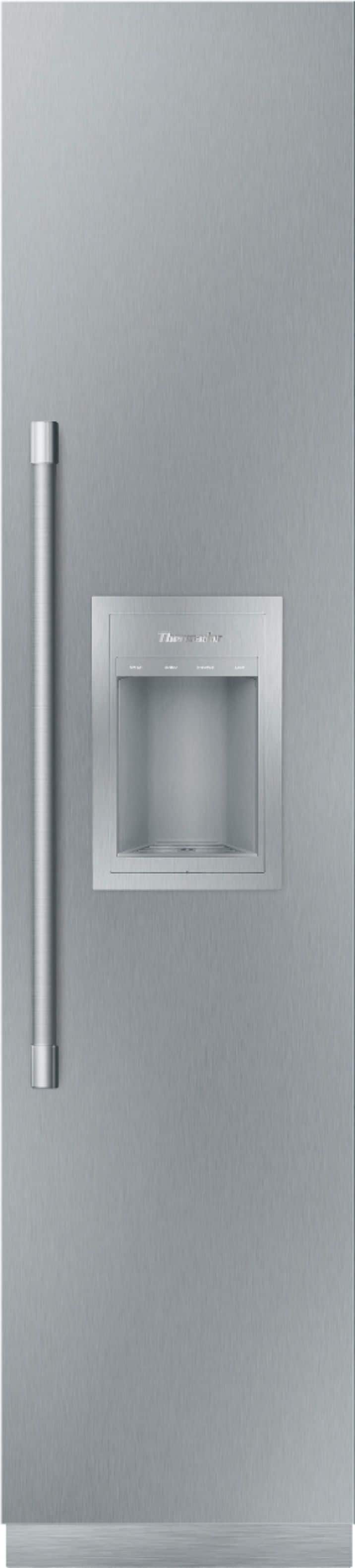 Front. Thermador - Freedom Collection 7.8 Cu. Ft. Frost-Free Smart Upright Freezer with External Ice and Water Dispenser, Right Hinge - Custom Panel Ready.