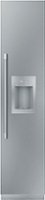 Thermador - Freedom Collection 7.8 Cu. Ft. Frost-Free Smart Upright Freezer with External Ice and Water Dispenser, Right Hinge - Custom Panel Ready - Front_Zoom