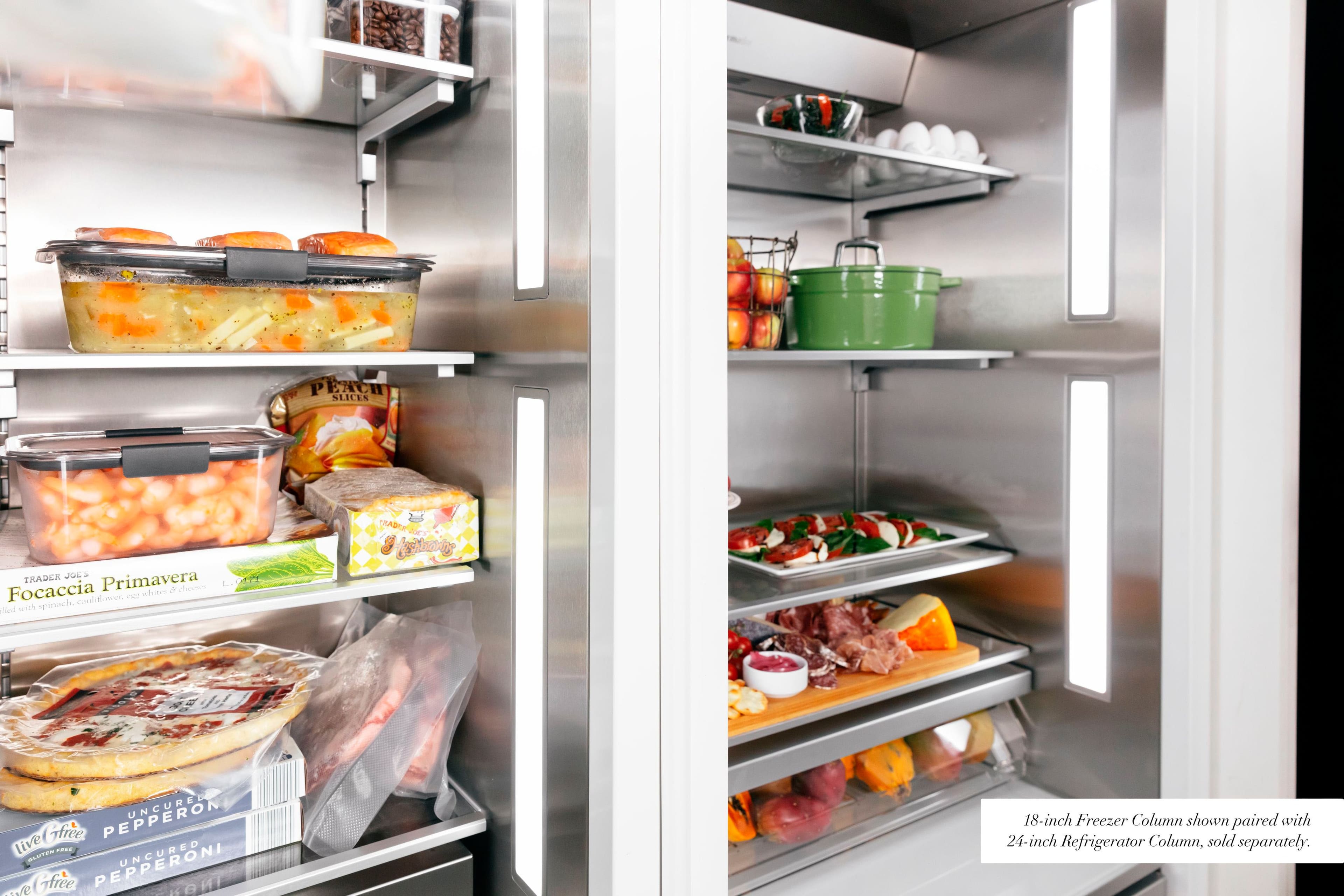 Alt View 14. Thermador - Freedom Collection 7.8 Cu. Ft. Frost-Free Smart Upright Freezer with External Ice and Water Dispenser, Right Hinge - Custom Panel Ready.